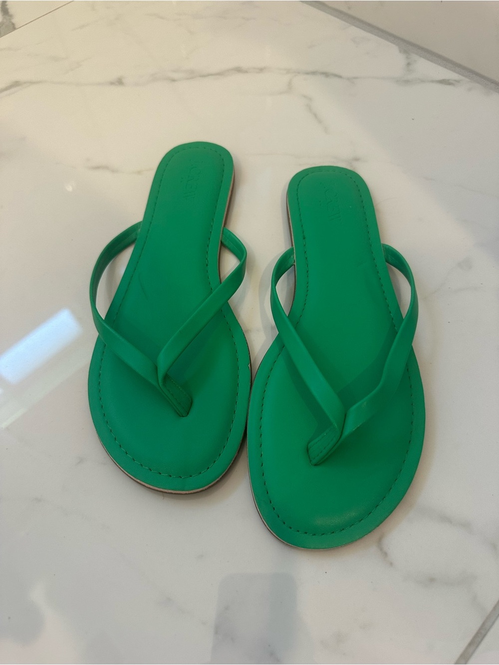 J. Crew Bright Green Women's Thong Sandals